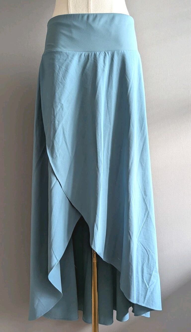Halara Breezeful Maxi Skirt Teal Blue High Waisted Shorts Travel Resort M